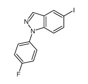 1-(4-fluorophenyl)-5-iodo-1H-indazole结构式