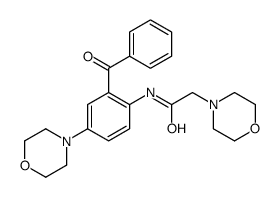 N-(2-benzoyl-4-morpholin-4-ylphenyl)-2-morpholin-4-ylacetamide Structure