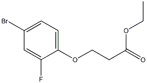 Ethyl 3-(4-bromo-2-fluoro-phenoxy)propanoate Structure