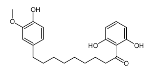 1-(2,6-dihydroxyphenyl)-9-(4-hydroxy-3-methoxyphenyl)nonan-1-one Structure
