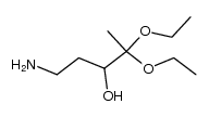 1-amino-4,4-diethoxy-3-pentanol结构式