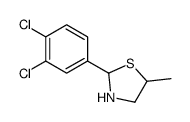 2-(3,4-dichlorophenyl)-5-methyl-1,3-thiazolidine Structure