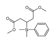 dimethyl 3-[dimethyl(phenyl)silyl]pentanedioate Structure