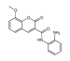 8-methoxycoumarin-3-carboxy(o-amino)anilide结构式