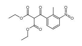 diethyl 2-(2-methyl-3-nitrobenzoyl)malonate Structure