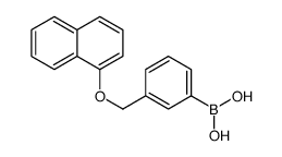 3-[(1-Naphthyloxy)methyl]phenylboronic acid structure