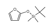 2-(tert-Butyldimethylsilyloxy)furan结构式