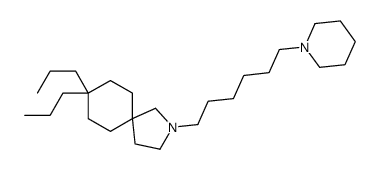 2-(6-piperidin-1-ylhexyl)-8,8-dipropyl-2-azaspiro[4.5]decane结构式