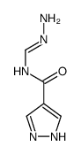 N-(hydrazonomethyl)-1H-pyrazole-4-carboxamide结构式