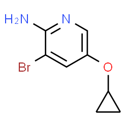 3-bromo-5-cyclopropoxypyridin-2-amine Structure