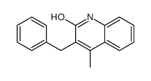 3-benzyl-4-methyl-1H-quinolin-2-one结构式