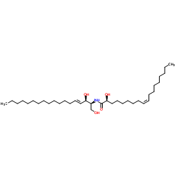 (2S,9Z)-N-[(2S,3R,4E)-1,3-Dihydroxy-4-octadecen-2-yl]-2-hydroxy-9-octadecenamide picture