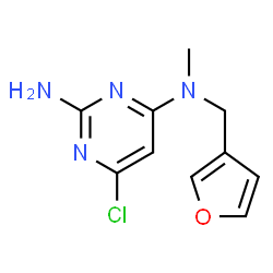 6-氯-N4-(呋喃-3-基甲基)-N4-甲基嘧啶-2,4-二胺结构式