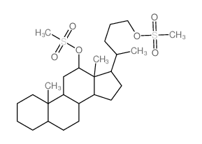 Cholane-12,24-diol,dimethanesulfonate, (5b,12a)- (9CI) Structure