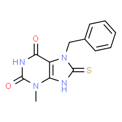 7-Benzyl-8-mercapto-3-methyl-3,7-dihydro-purine-2,6-dione structure