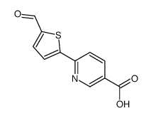 6-(5-formylthiophen-2-yl)pyridine-3-carboxylic acid Structure