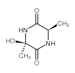 2,5-Piperazinedione,3-hydroxy-3,6-dimethyl-,trans-(9CI) Structure