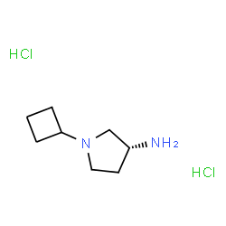 (R)-1-Cyclobutylpyrrolidin-3-amine dihydrochloride结构式