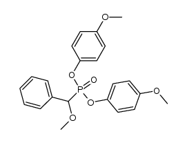 bis(4-methoxyphenyl) α-methoxybenzylphosphonate结构式