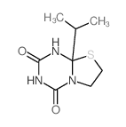 2H-Thiazolo[3,2-a]-1,3,5-triazine-2,4(3H)-dione,tetrahydro-8a-(1-methylethyl)-结构式