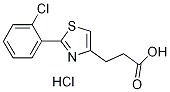 3-[2-(2-Chlorophenyl)-1,3-thiazol-4-yl]-propanoic acid hydrochloride Structure