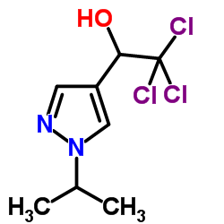 2,2,2-Trichloro-1-(1-isopropyl-1H-pyrazol-4-yl)ethanol结构式