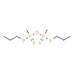 Bis(methylphosphonodithioic acid S-propyl)anhydride structure