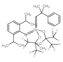 [2,6-双(1-甲基乙基)苯甲酰胺基(2-)]双(1,1,1,3,3,3-六氟-2-甲基-2-丙醇基-κO)(2-甲基-2-苯丙叉)-,(T-4)钼,石蜡颗粒图片