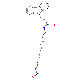 Fmoc-11-氨基-3,6,9-三氧杂十一酸结构式