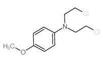 Benzenamine,N,N-bis(2-chloroethyl)-4-methoxy-结构式