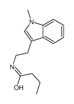 N-[2-(1-methylindol-3-yl)ethyl]butanamide结构式