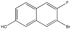 7-bromo-6-fluoronaphthalen-2-ol Structure