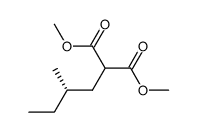 dimethyl (S)-2-(2-methylbutyl)malonate结构式