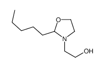 2-(2-pentyl-1,3-oxazolidin-3-yl)ethanol结构式