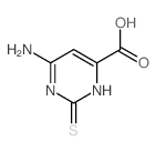 4-Pyrimidinecarboxylicacid, 6-amino-1,2-dihydro-2-thioxo- Structure