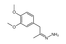 1-(3,4-dimethoxyphenyl)propan-2-ylidenehydrazine Structure