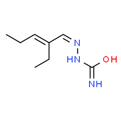 2-Ethyl-2-pentenal semicarbazone structure