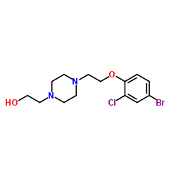 2-{4-[2-(4-Bromo-2-chlorophenoxy)ethyl]-1-piperazinyl}ethanol Structure