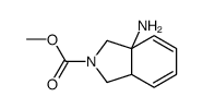 2H-Isoindole-2-carboxylicacid,3a-amino-1,3,3a,7a-tetrahydro-,methylester,结构式