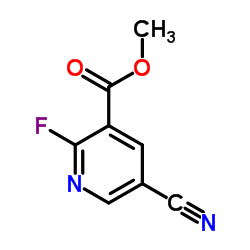Methyl 5-cyano-2-fluoronicotinate Structure