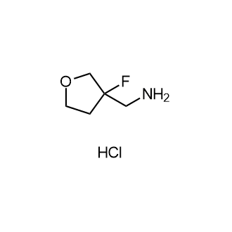 (3-Fluorotetrahydrofuran-3-yl)methanaminehydrochloride Structure