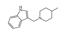 3-[(4-Methylpiperidino)methyl]-1H-indole结构式