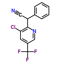 2-[3-CHLORO-5-(TRIFLUOROMETHYL)-2-PYRIDINYL]-2-PHENYLACETONITRILE Structure