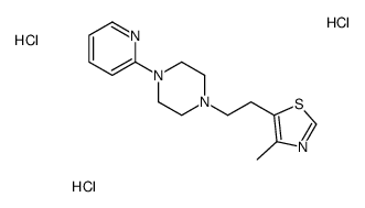 4-methyl-5-[2-(4-pyridin-2-ylpiperazin-1-yl)ethyl]-1,3-thiazole,trihydrochloride Structure