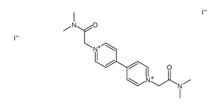 2-[4-[1-[2-(dimethylamino)-2-oxoethyl]pyridin-1-ium-4-yl]pyridin-1-ium-1-yl]-N,N-dimethylacetamide,diiodide Structure