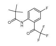 Propanamide, N-[4-fluoro-2-(2,2,2-trifluoroacetyl)phenyl]-2,2-dimethyl结构式