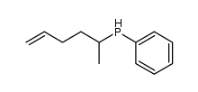 1-methylpent-4-enylphenylphosphine Structure