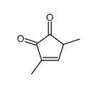 3,5-dimethyl-cyclopent-3-ene-1,2-dione结构式