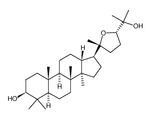 (20R,24S)-20,24-Epoxydammarane-3β,25-diol Structure