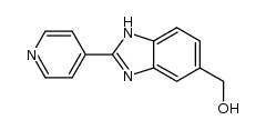 [2-(4-pyridinyl)-1H-benzimidazol-5-yl]methanol Structure